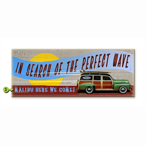 In Search of the Perfect Wave Personalized Sign - 14 x 36
