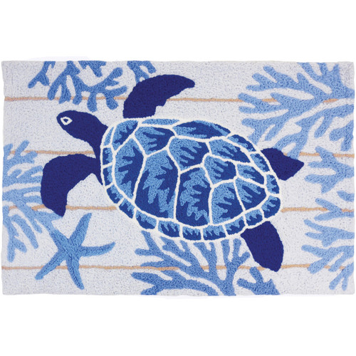 Indigo Sea Turtle Accent Rug - OUT OF STOCK UNTIL 08/05/2025