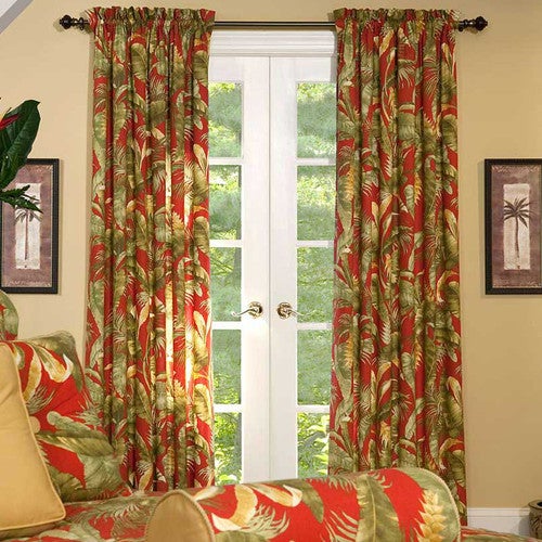 Island Paradise Lined Rod Pocket Panels - Set of 2 - OUT OF STOCK UNTIL 09/15/2025