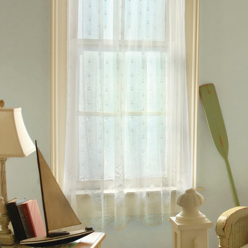 Lighthouse Lace Window Panel - 60 x 63