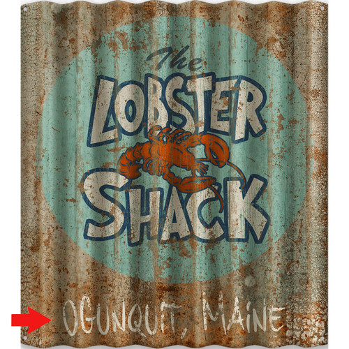 Lobster Shack Personalized Corrugated Metal Sign