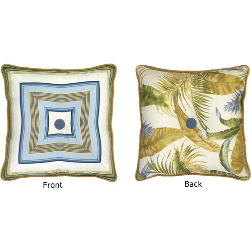 Mazatlan Square Button Pillow