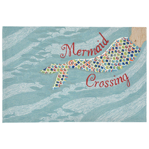 Mermaid Ocean Indoor/Outdoor Rug - 4 x 6