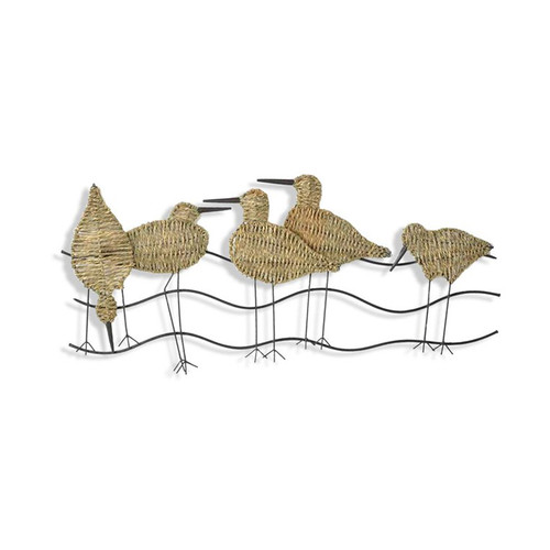Metal Shorebirds Wall Hanging