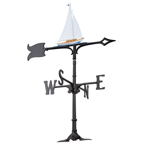 Multi-colored Sailboat Weathervane - 30 Inch