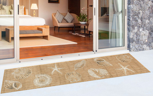 Navagio Beach Sand Indoor/Outdoor Rug - 2 x 8