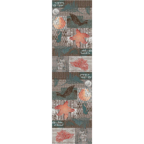 Ocean Icons Rug - 2 x 8