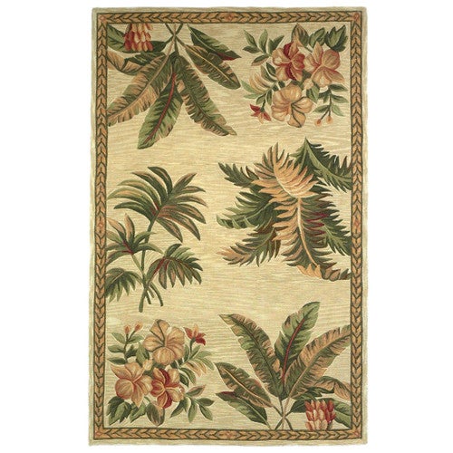Sparta Ivory Tropical Oasis Rug Collection