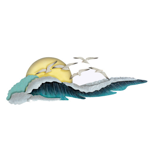 Ocean Sunrise Seagull Wall Art