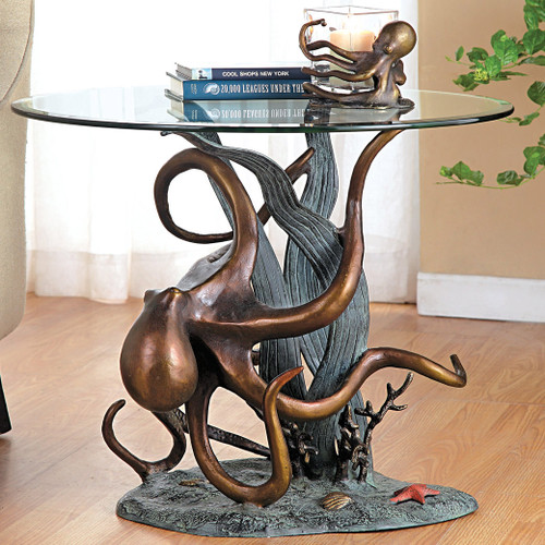 Octopus & Seagrass End Table - OUT OF STOCK UNTIL 06/03/2025