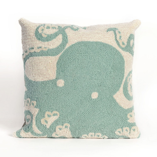 Octopus Aqua Indoor/Outdoor Pillow