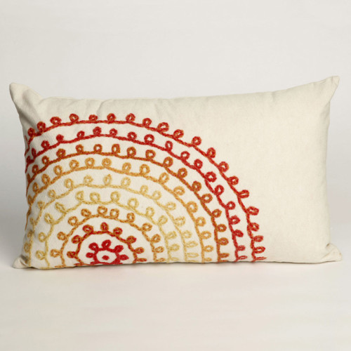 Ombre Threads Warm Pillow - 12 x 20