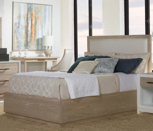 Pablo King Panel Upholstered Platform Bed