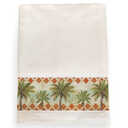 Palm Tile Bath Towel