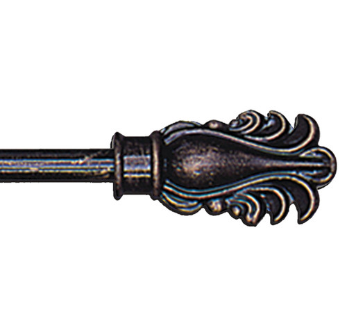 Feather Rod in Bronze Finish - 48 inch