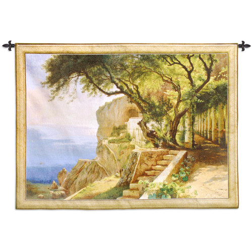 Pergola in Amalfi Large Wall Tapestry