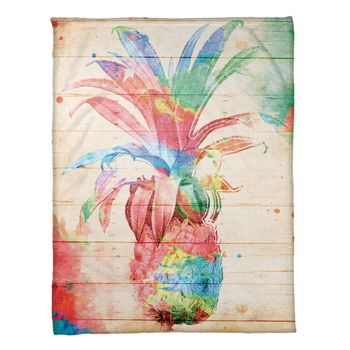 Pineapple Dream Fleece Throw