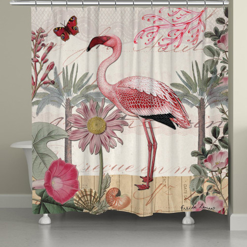 Pink Flamingo Shower Curtain - OUT OF STOCK UNTIL 01/28/2026