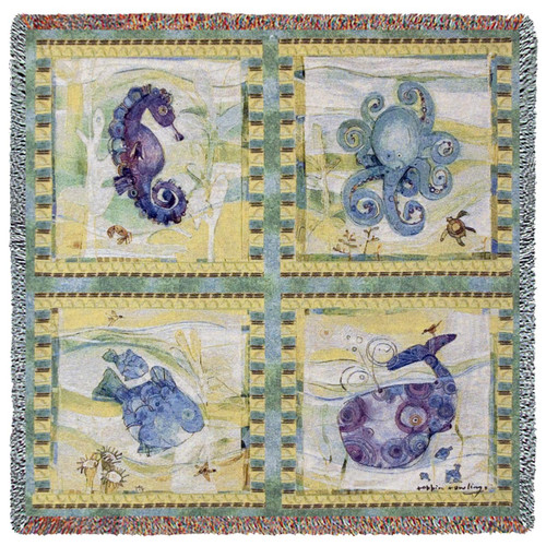 Playful Sea Small Blanket