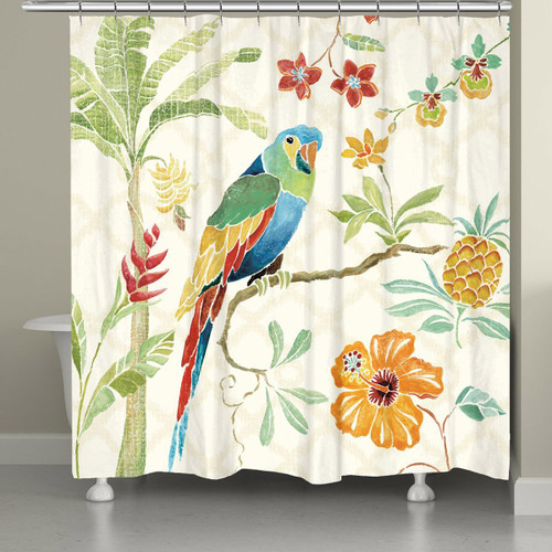 Rain Forest Parrot Shower Curtain