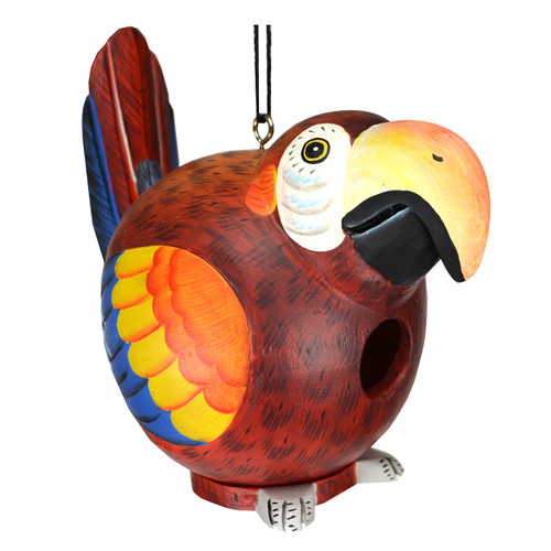 Red Parrot Birdhouse
