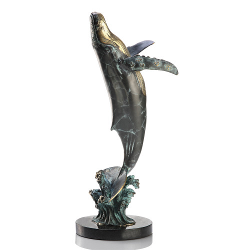 Rising to the Surface Whale Sculpture