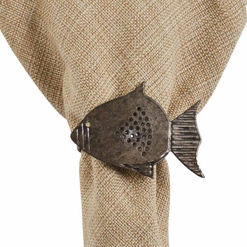 Rustic Fish Napkin Rings - Set of 4