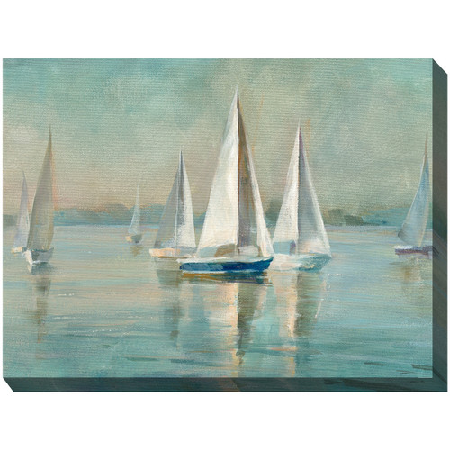 Sailboat Bay Indoor/Outdoor Canvas Art - OUT OF STOCK UNTIL 07/03/2025