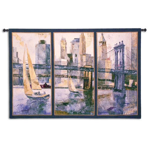 Sailing in the Afternoon Large Wall Tapestry