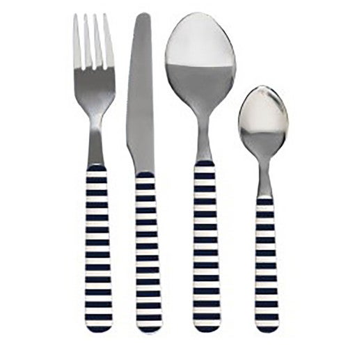 Sailing Stripes 24-Piece Flatware Set