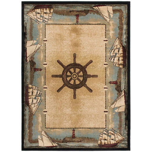 Sailing the Seas Rug - 2 x 8