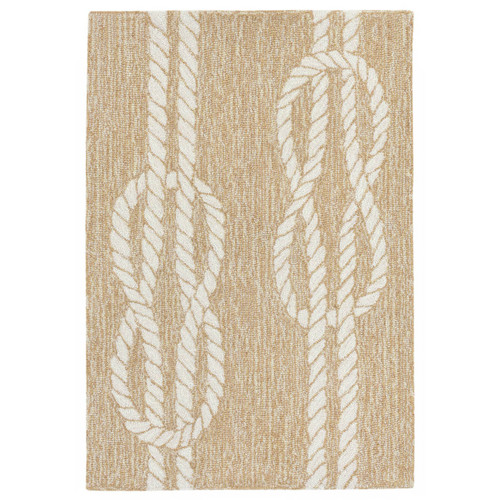 Sailor's Knotty Natural Indoor/Outdoor Rug - 2 x 3