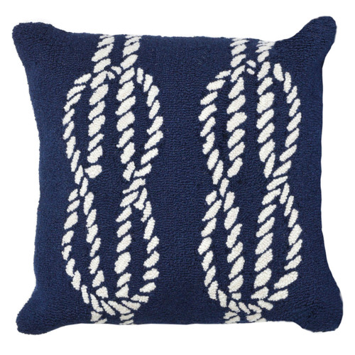 Sailor's Knotty Navy Indoor/Outdoor Pillow