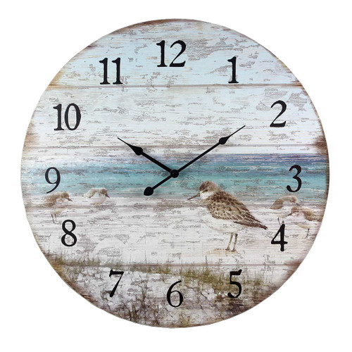 Sandpiper Beach Wall Clock