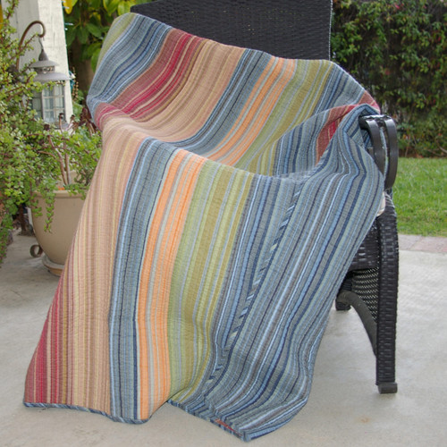Sandy Beach Stripe Throw