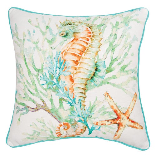 Sea Bounty Seahorse Pillow