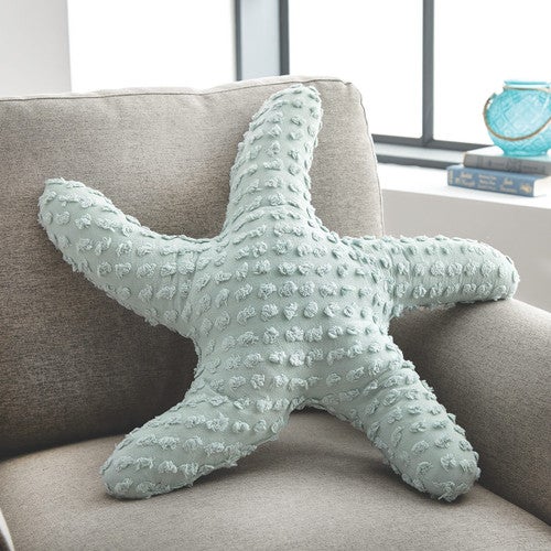Sea Glass 3-D Starfish Pillow