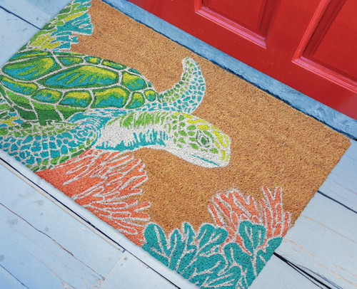 Sea Turtle Reef Coir Mat - 1 x 2