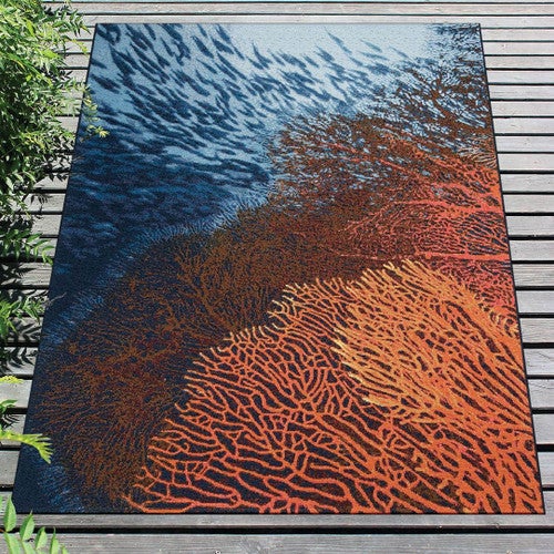 Fire Coral Indoor/Outdoor Rug Collection