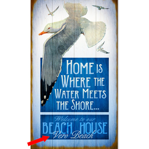 Seagull Shore Personalized Sign