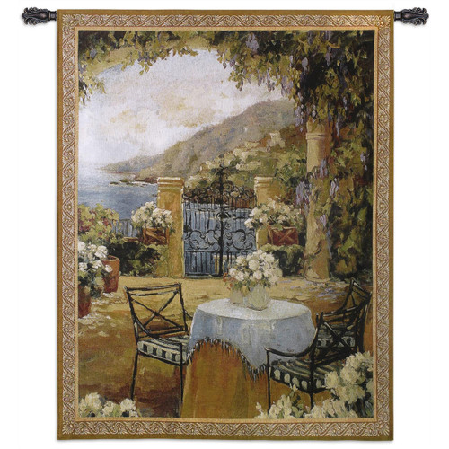 Seaside Terrace Wall Tapestry