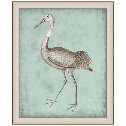 Sepia & Spa Heron IV Framed Print