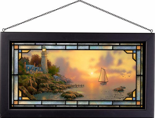 Serene Sea Stained Glass Art