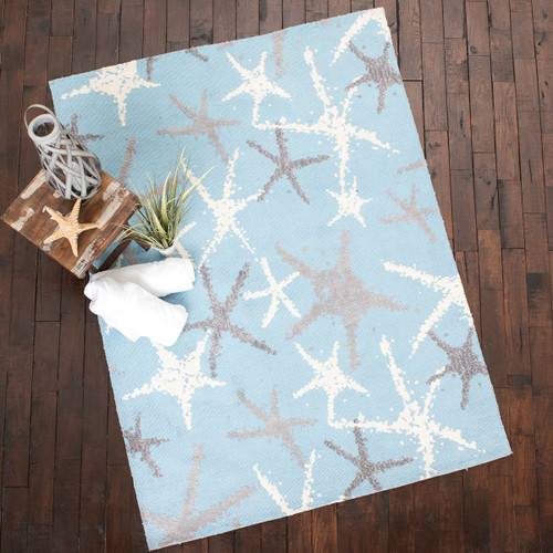 Silver Stars Rug - 5 x 7