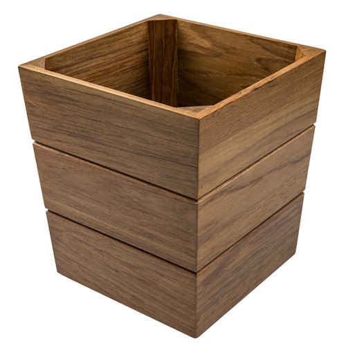 Small Teak Waste Basket
