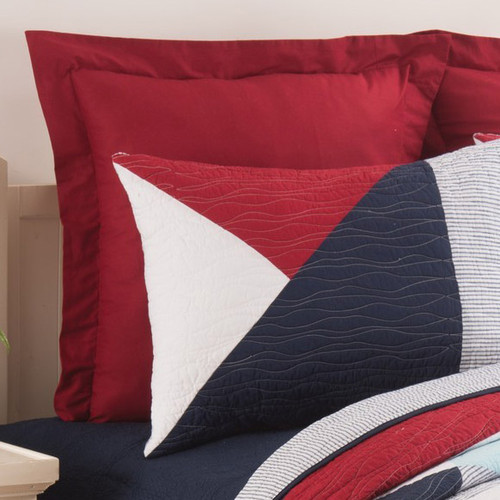 Solid Red Euro Sham