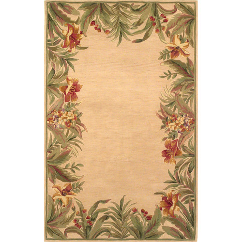 Sparta Ivory Rainforest Rug - 5 x 8