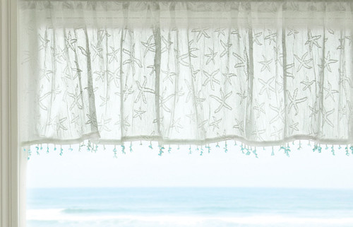 Starfish Lace Valance with Trim - OUT OF STOCK UNTIL 07/09/2025