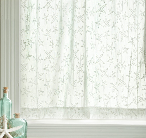Starfish Lace Window Panel - 45 x 84 - OUT OF STOCK UNTIL 07/09/2025
