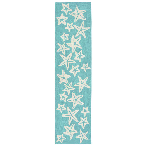 Starfish Sea Blue Indoor/Outdoor Rug - 2 x 8 - OUT OF STOCK UNTIL 05/14/2025